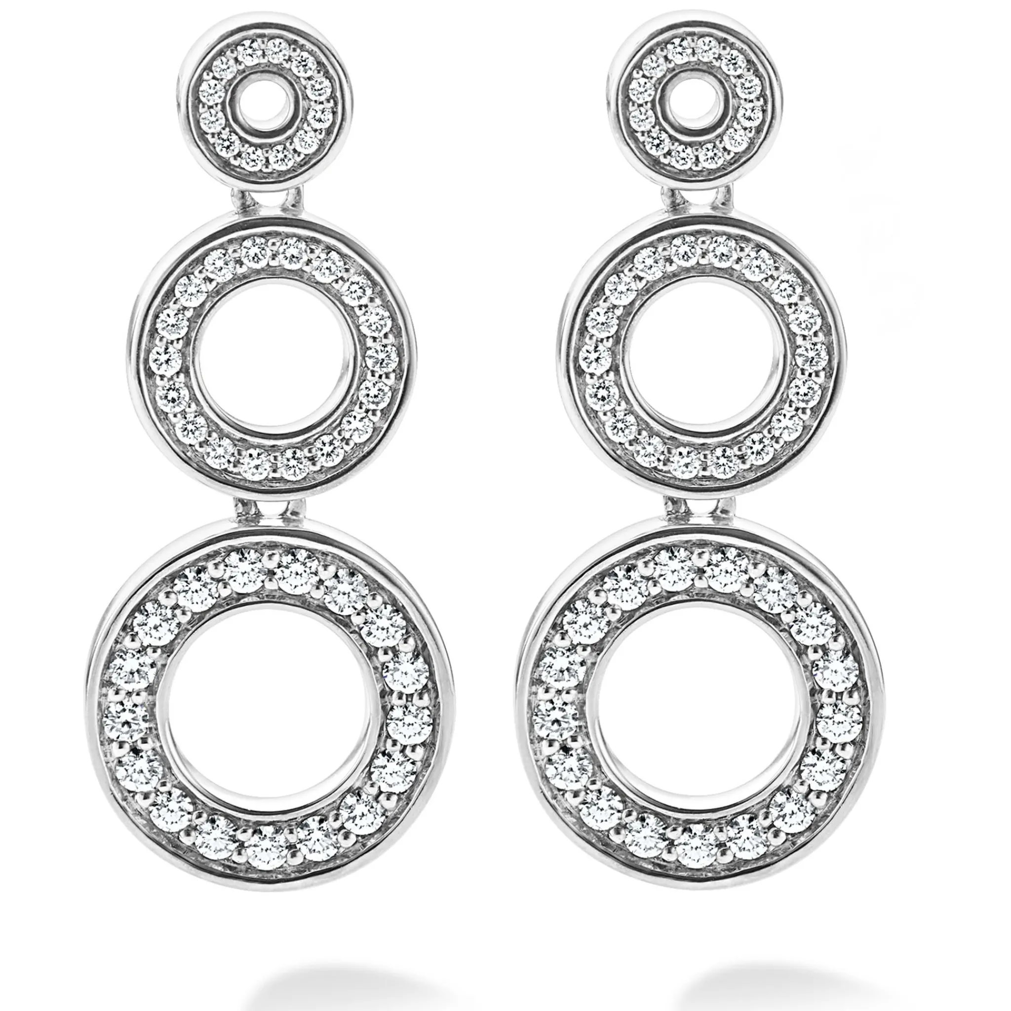 Clearance LAGOS Diamond Circle Drop Earrings