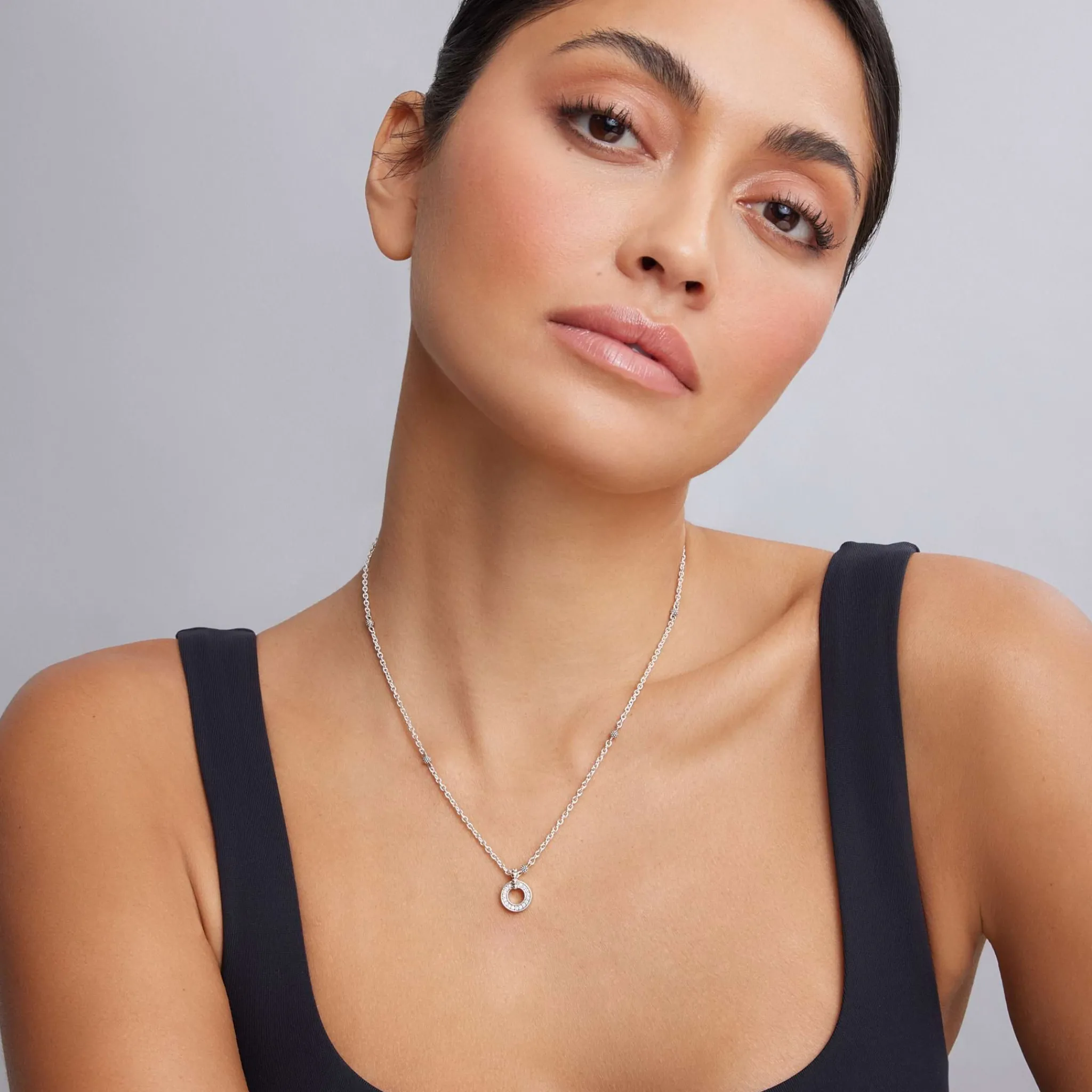 Cheap LAGOS Diamond Circle Pendant Necklace