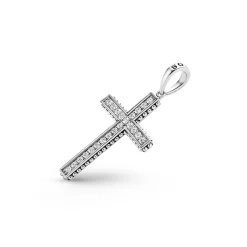 Fashion LAGOS Diamond Cross Amulet