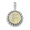 New LAGOS Diamond F Initial Charm