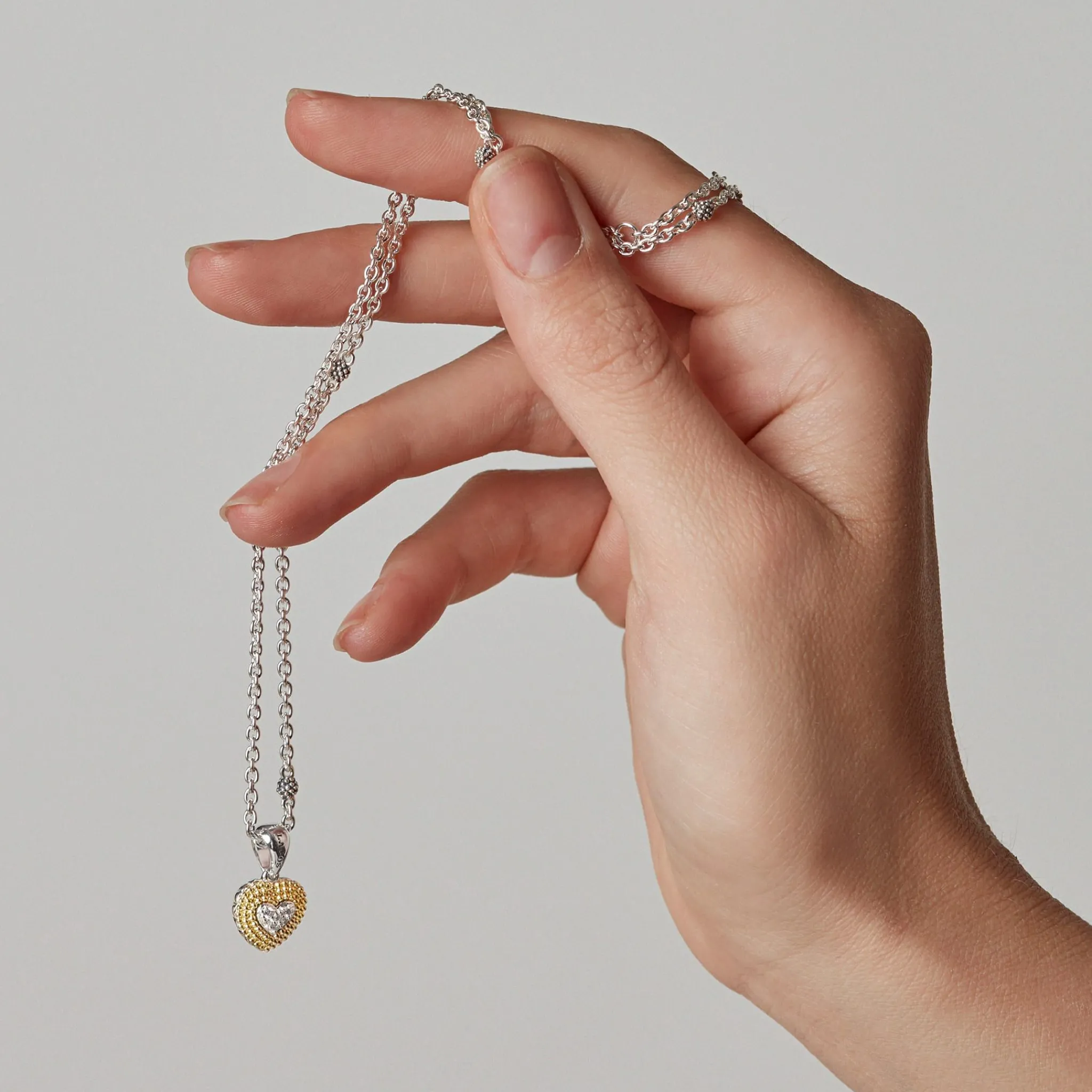 Shop LAGOS Diamond Heart Necklace