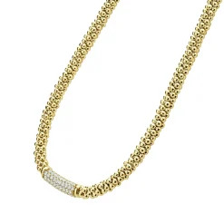 Sale LAGOS Diamond Medium Station Caviar Necklace