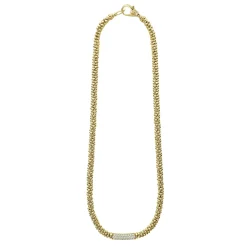 Cheap LAGOS Diamond Medium Station Caviar Necklace