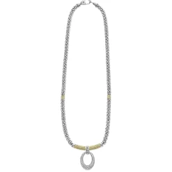 Cheap LAGOS Diamond Oval Caviar Necklace