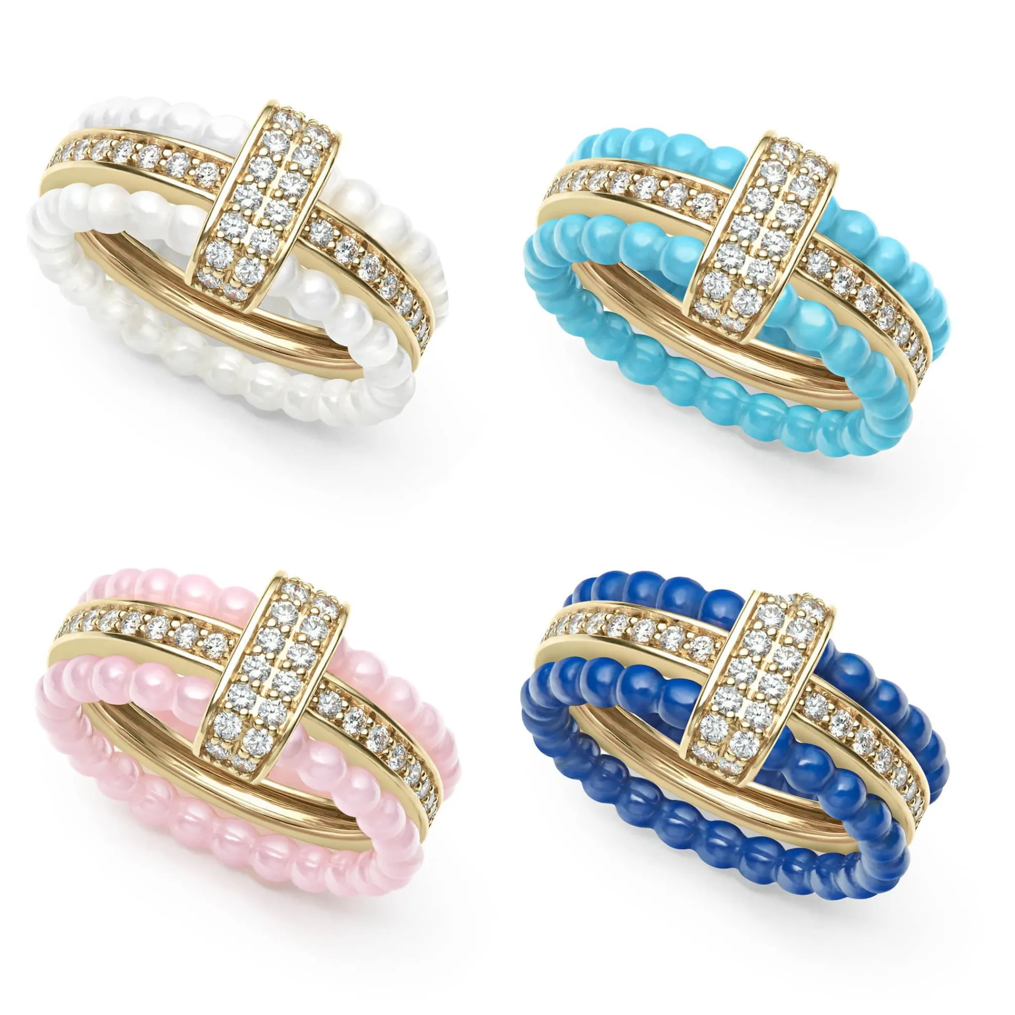 Cheap LAGOS Diamond Stacking Ring Set