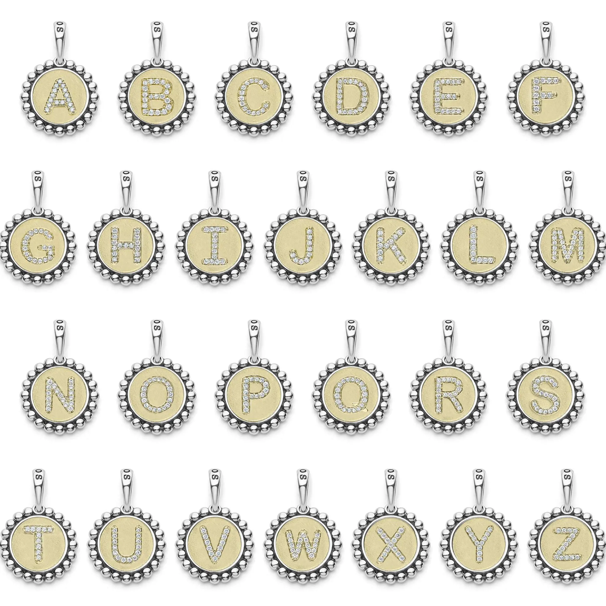 Best Sale LAGOS Diamond W Initial Charm