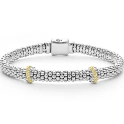 Cheap LAGOS Double X Caviar Diamond Bracelet | 6Mm