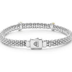 Cheap LAGOS Double X Caviar Diamond Bracelet | 6Mm