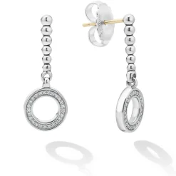 Flash Sale LAGOS Drop Circle Diamond Earrings