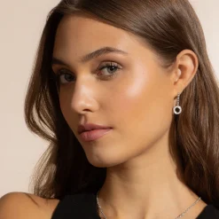 Flash Sale LAGOS Drop Circle Diamond Earrings