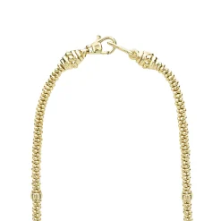 Hot LAGOS Eight Gold Station Diamond Caviar Necklace