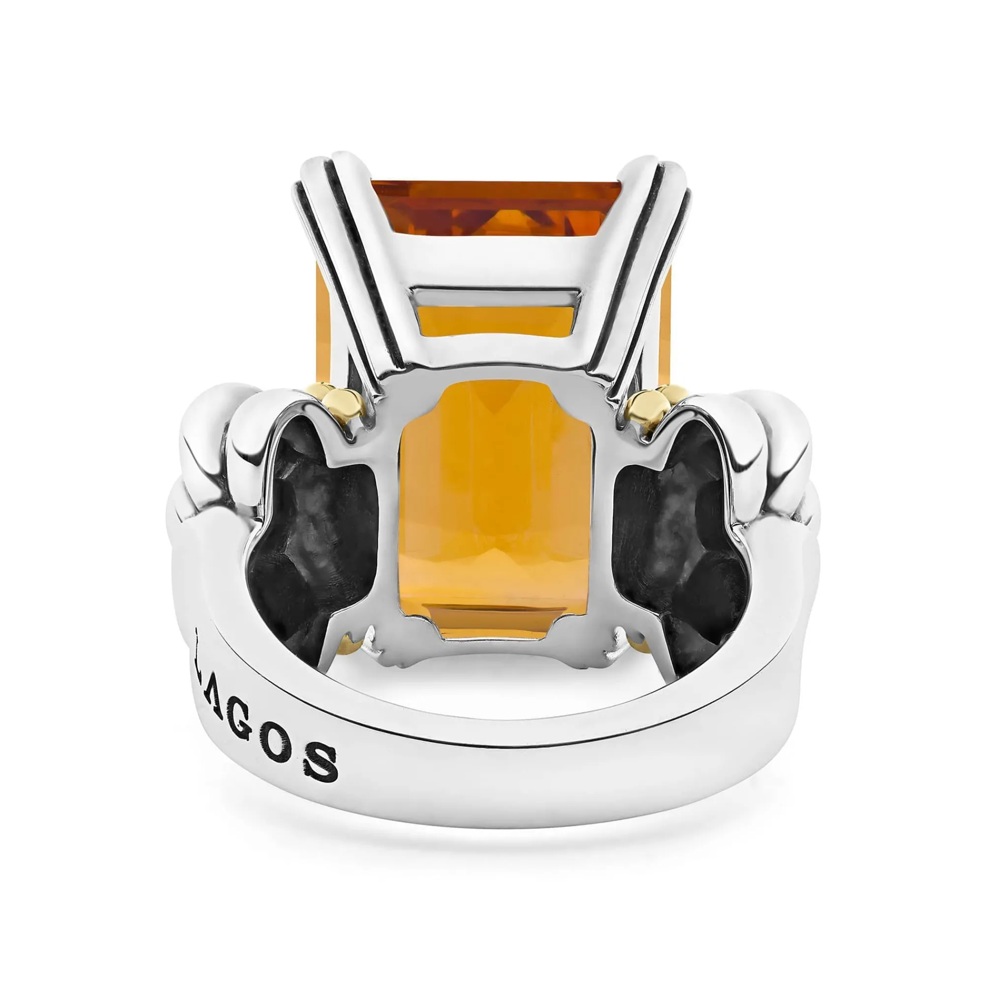 Hot LAGOS Extra Large Emerald-Cut Citrine Ring