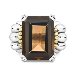 Outlet LAGOS Extra Large Emerald-Cut Smokey Quartz Ring