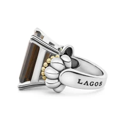 Outlet LAGOS Extra Large Emerald-Cut Smokey Quartz Ring