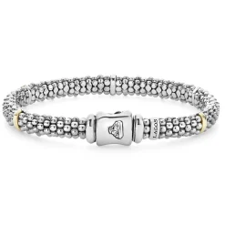 Online LAGOS Five Gold Station Caviar Bracelet | 6Mm