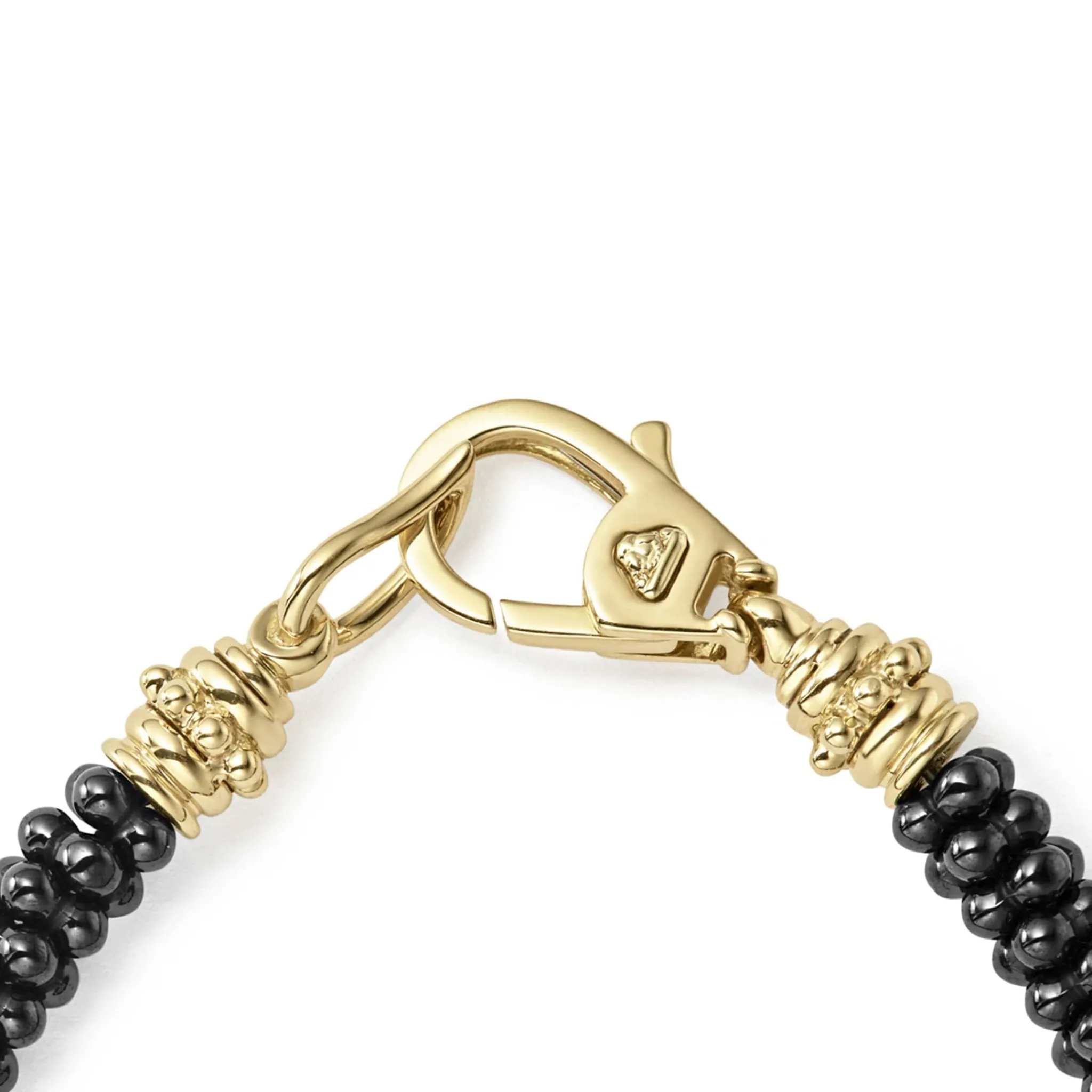 Cheap LAGOS Five Small 18K Gold Station Ceramic Beaded Bracelet | 5Mm