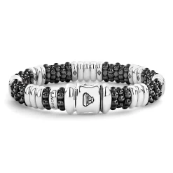New LAGOS Five Station Ceramic Diamond Bracelet | 9Mm