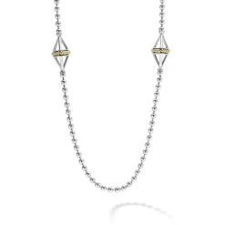 Online LAGOS Five Station Open Pyramid Necklace