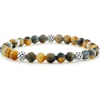 Hot LAGOS Five Station Silver Tigereye Bead Bracelet