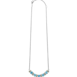 New LAGOS Five Station Swiss Blue Topaz Necklace
