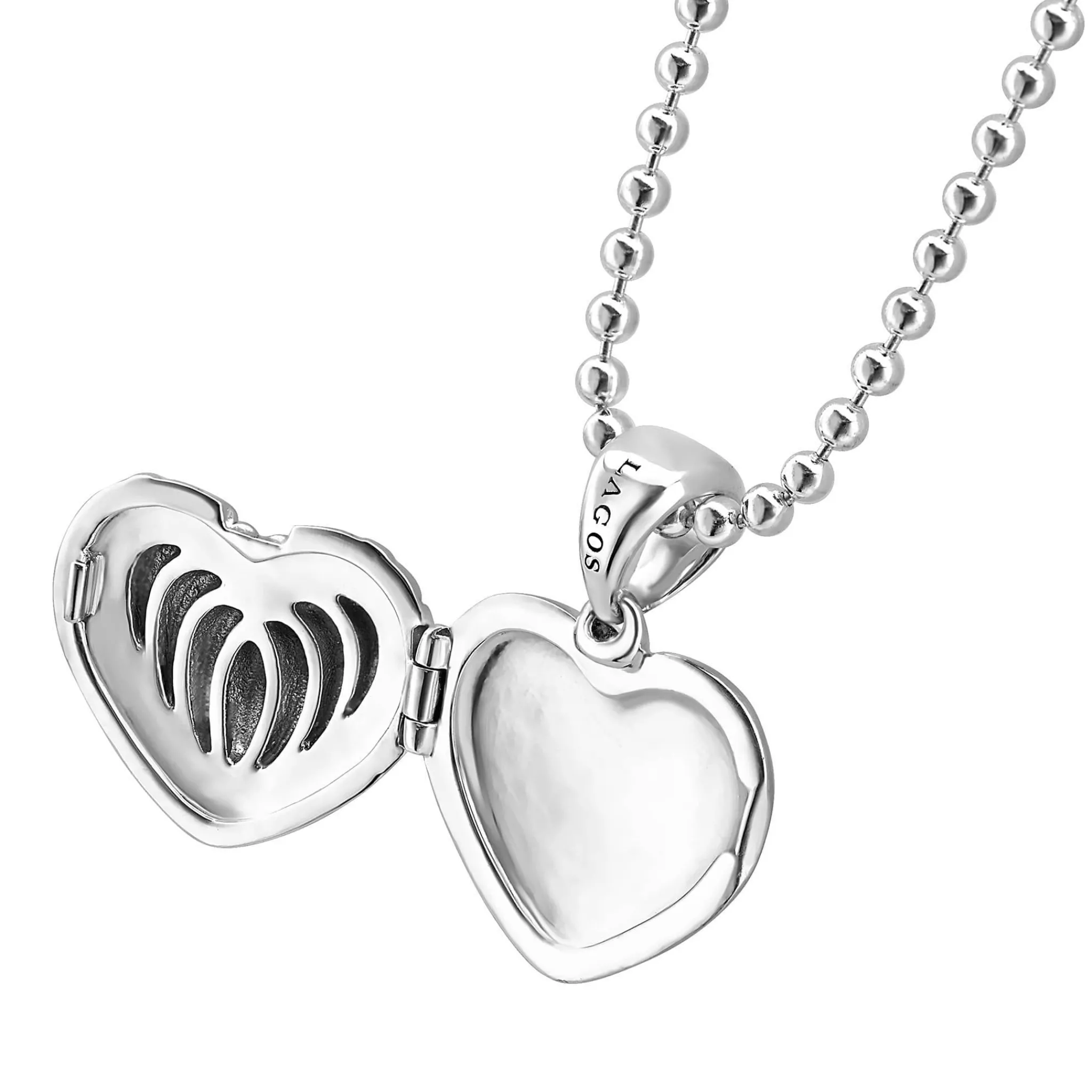 Fashion LAGOS Fluted Heart Locket Necklace
