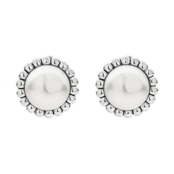 Shop LAGOS Fluted Pearl Stud Earrings