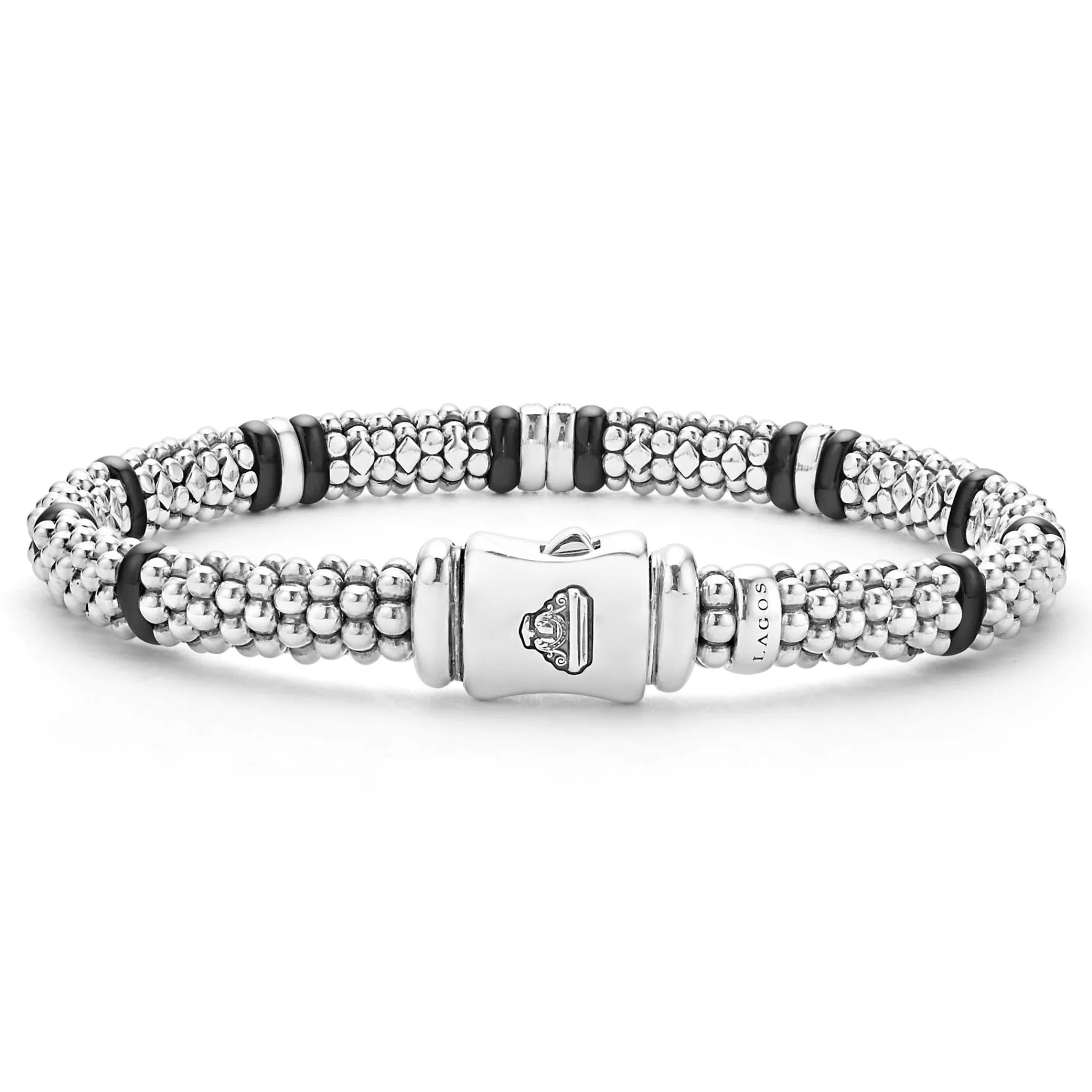 Sale LAGOS Four Station Diamond Caviar Bracelet | 6Mm