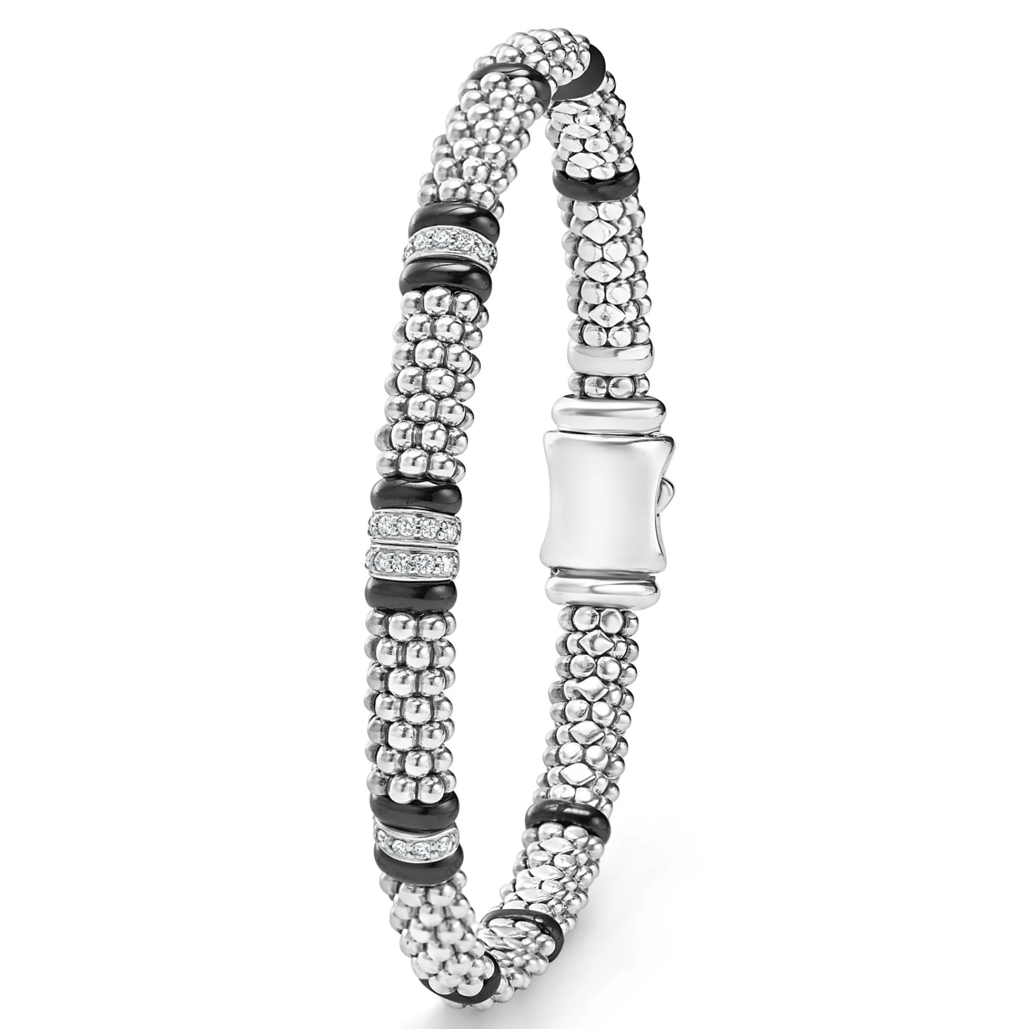 Sale LAGOS Four Station Diamond Caviar Bracelet | 6Mm