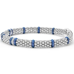 Flash Sale LAGOS Four Station Diamond Caviar Bracelet | 6Mm
