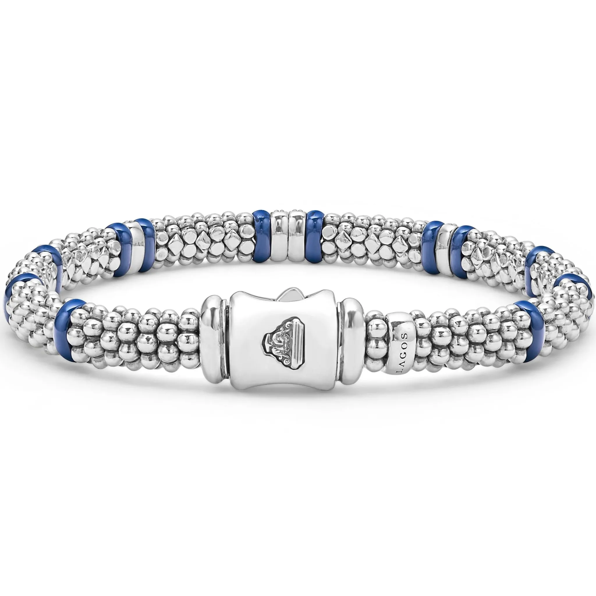 Flash Sale LAGOS Four Station Diamond Caviar Bracelet | 6Mm