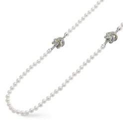 Outlet LAGOS Four Station Love Knot Pearl Necklace