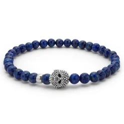 Flash Sale LAGOS Gemstone Skull Stretch Bracelet Gift Set