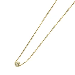 Fashion LAGOS Gold Diamond Sphere Necklace