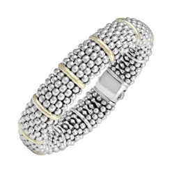 Shop LAGOS Gold Station Caviar Bracelet | 15Mm