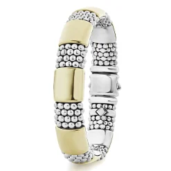 Shop LAGOS Gold Station Caviar Bracelet | 12Mm