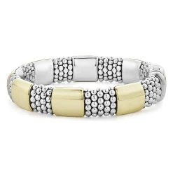 Shop LAGOS Gold Station Caviar Bracelet | 12Mm