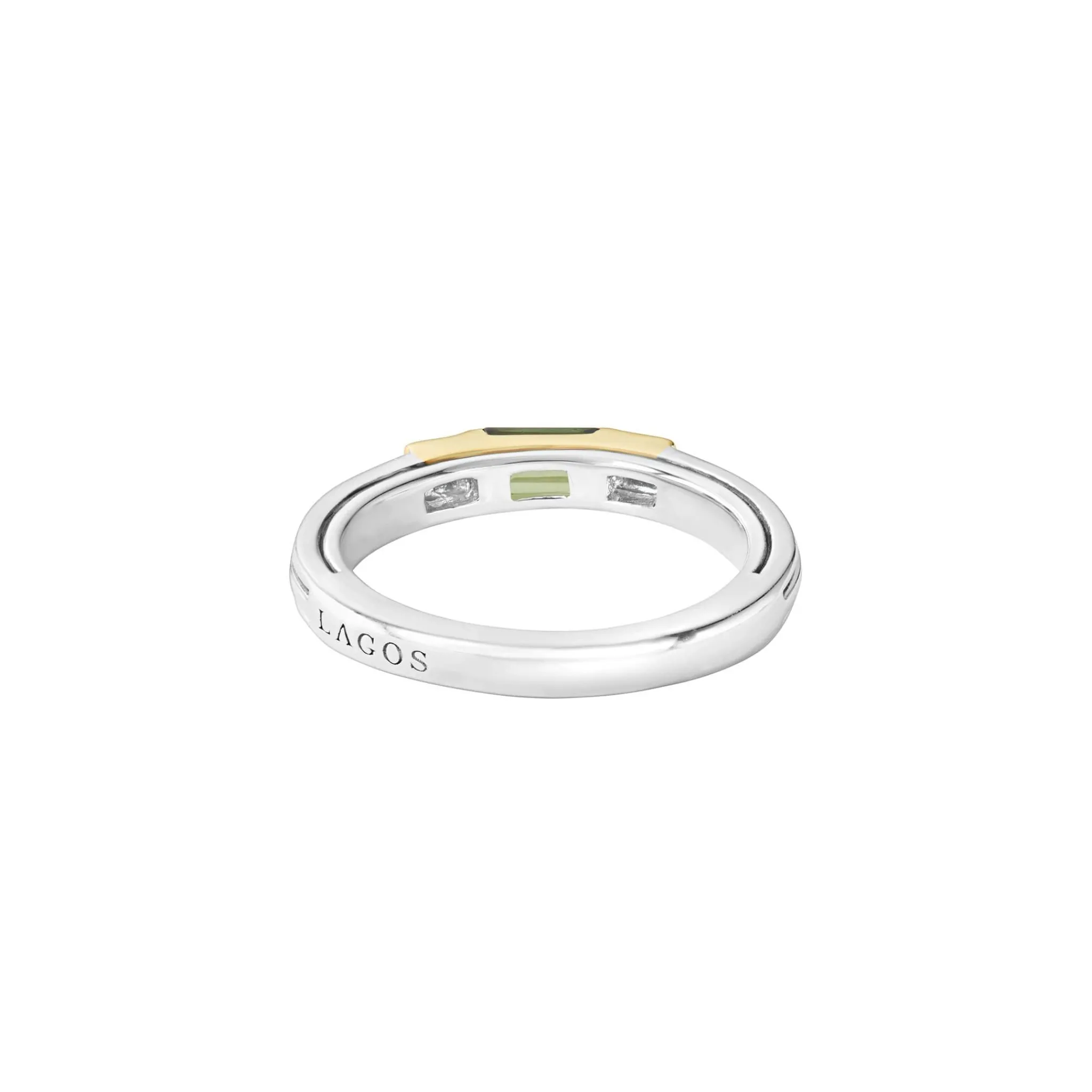 Discount LAGOS Green Tourmaline And Diamond Stacking Ring