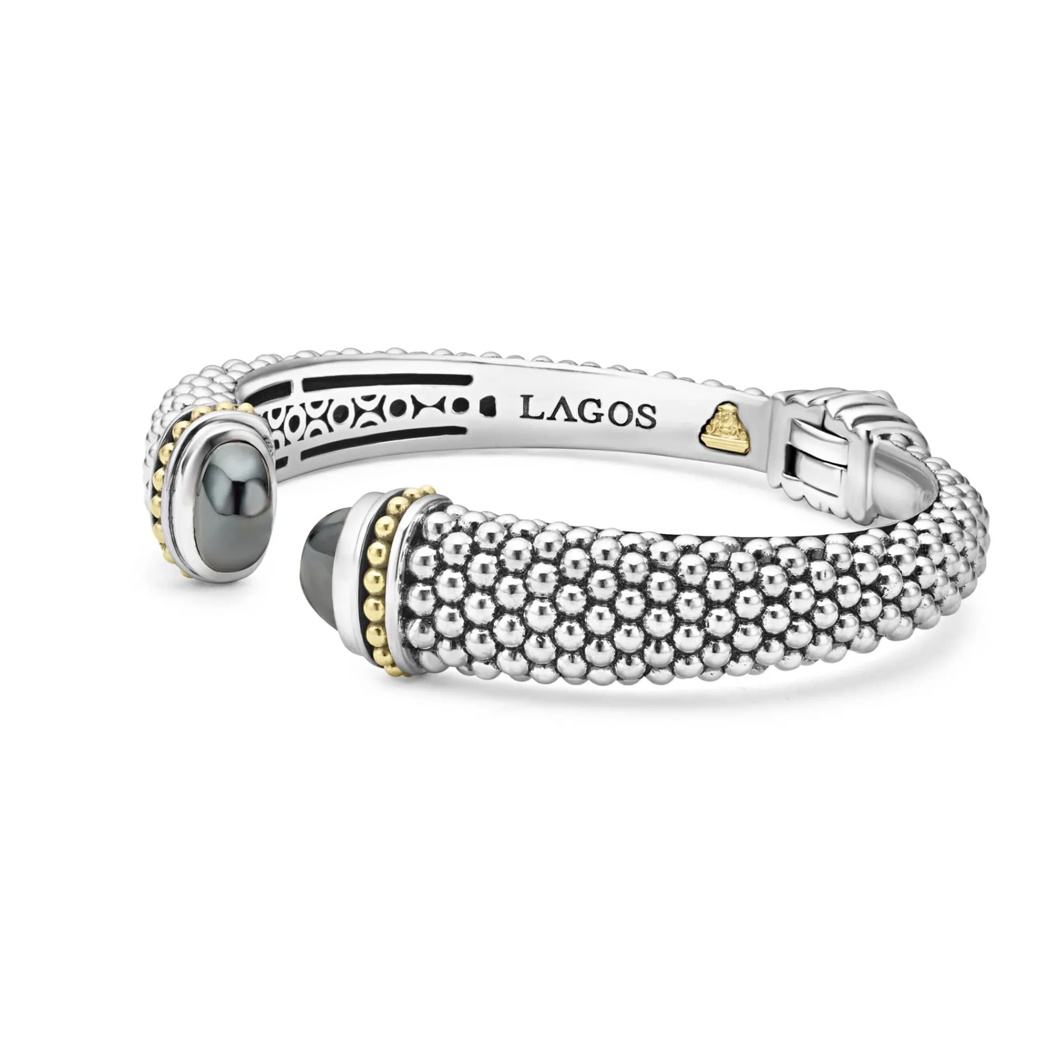 Fashion LAGOS Hematite Cuff Bracelet | 12Mm