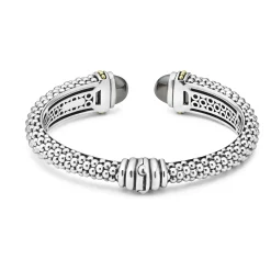 Fashion LAGOS Hematite Cuff Bracelet | 12Mm
