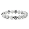 Sale LAGOS Howlite Silver Station Bead Bracelet