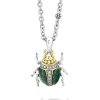 Sale LAGOS Jade Beetle Diamond Pendant Necklace