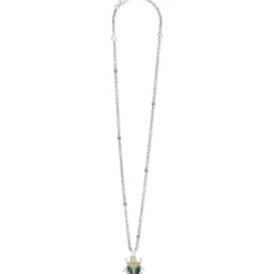 Sale LAGOS Jade Beetle Diamond Pendant Necklace