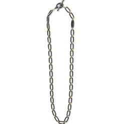 Best LAGOS 18K Gold And Black Ceramic Link Necklace