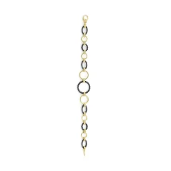 Sale LAGOS 18K Gold And Black Ceramic Link Bracelet