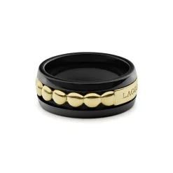 Best LAGOS 18K Gold And Black Ceramic Ring