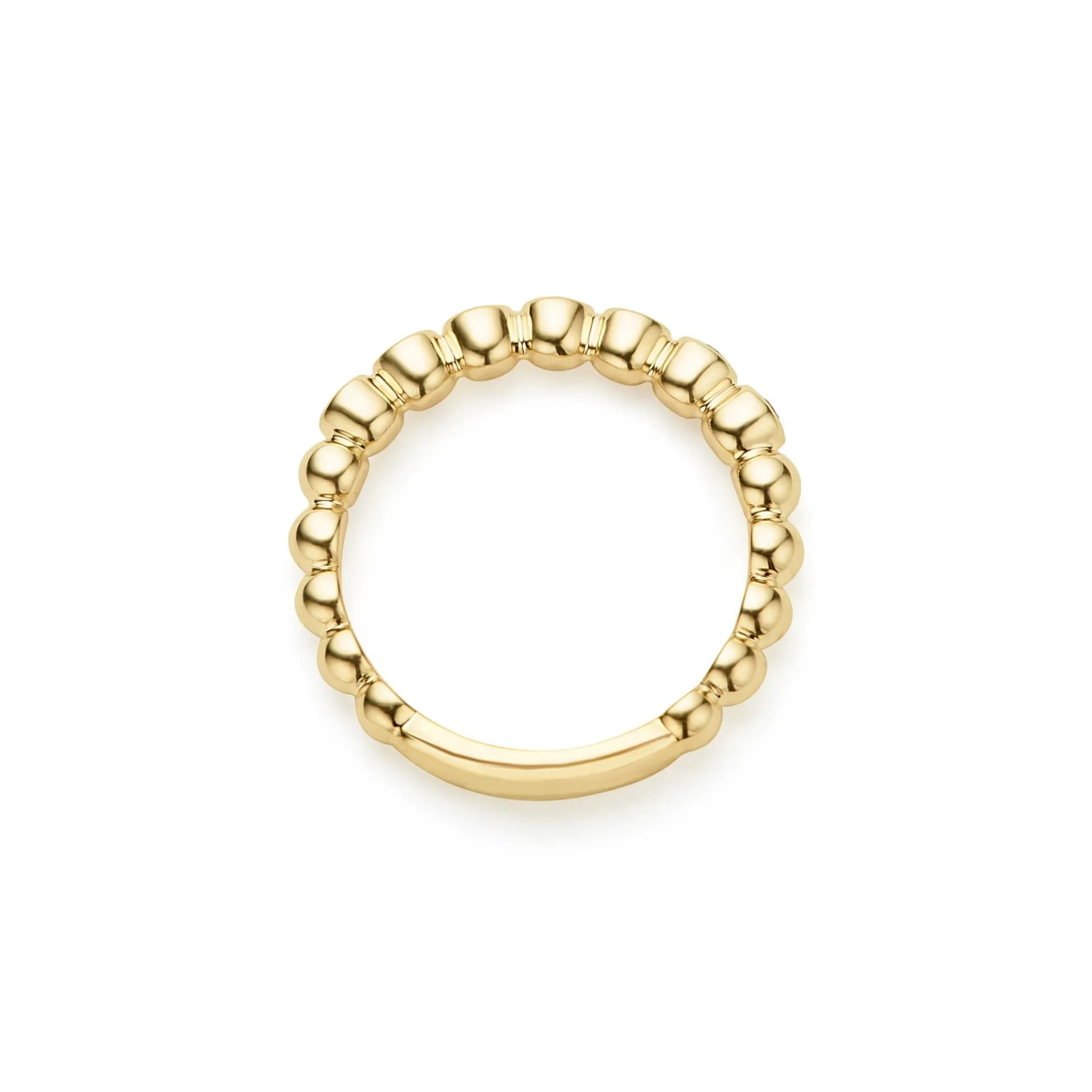 Cheap LAGOS 18K Gold And Black Diamond Stacking Ring