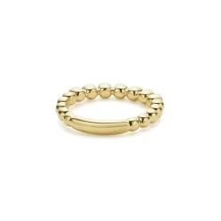 Cheap LAGOS 18K Gold And Black Diamond Stacking Ring
