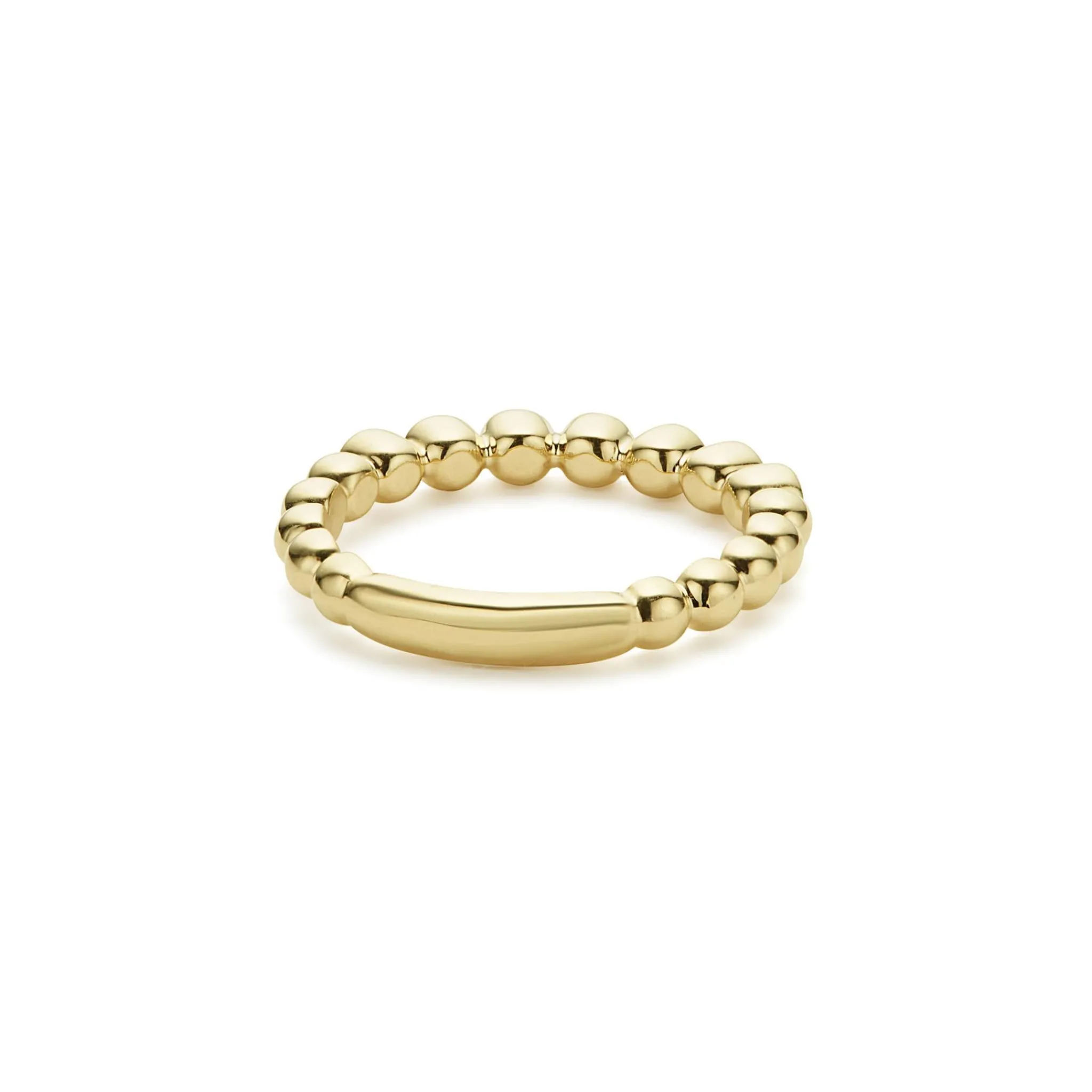Cheap LAGOS 18K Gold And Black Diamond Stacking Ring