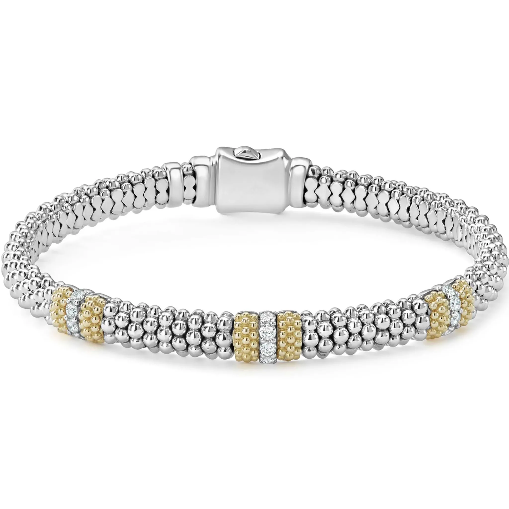 Fashion LAGOS 18K Gold And Diamond Bracelet Gift Set