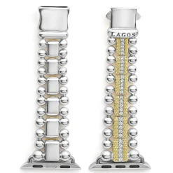 Online LAGOS 18K Gold And Diamond Caviar Beaded Watch Bracelet-38-45Mm